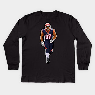 Geno Atkins Takes The Field Kids Long Sleeve T-Shirt